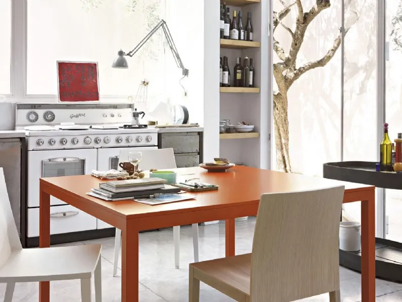 Tavolo rettangolare in laccato Sosia Lema in Offerta Outlet