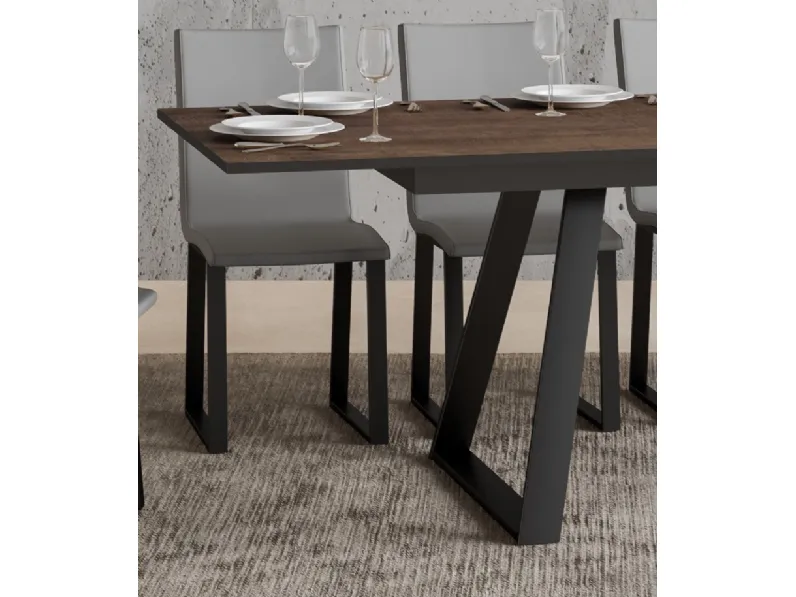 Tavolo rettangolare in laminato Breton Collezione esclusiva in Offerta Outlet