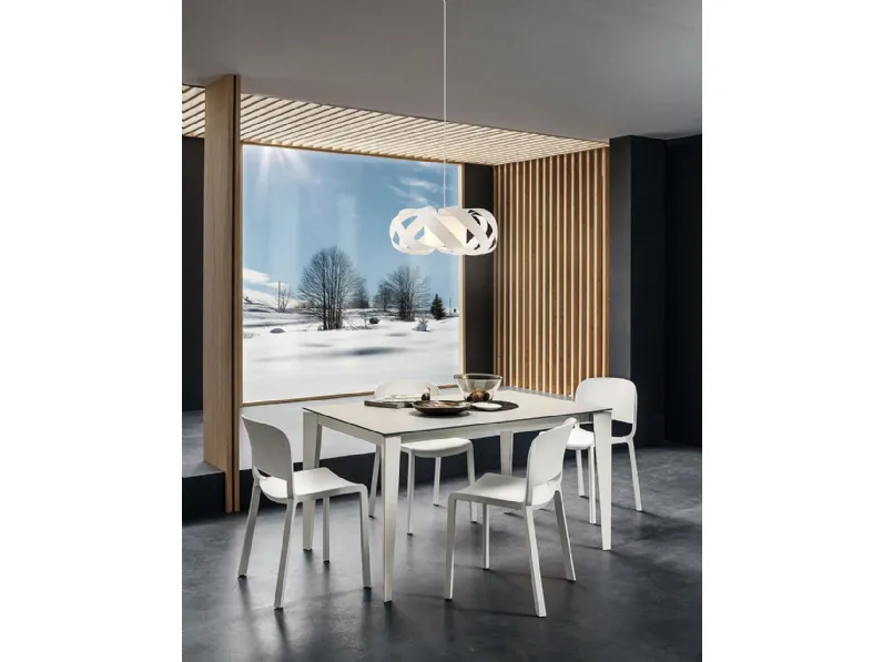 Tavolo rettangolare in laminato Carlo La primavera in Offerta Outlet