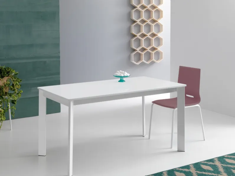 Tavolo rettangolare in laminato Zen 120 Point house in Offerta Outlet