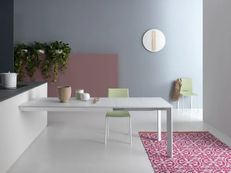 Tavolo rettangolare in laminato Zen 120 Point house in Offerta Outlet