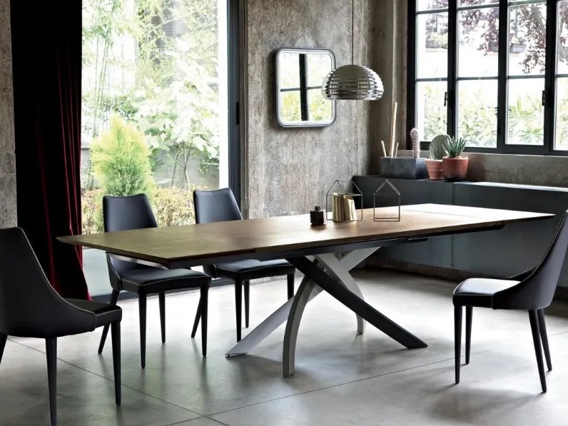 Tavolo rettangolare in legno Artistico Bontempi casa in Offerta Outlet