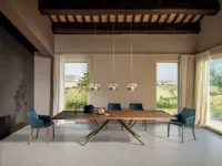 Tavolo Bridge di Bontempi in Offerta Outlet. Legno rettangolare.