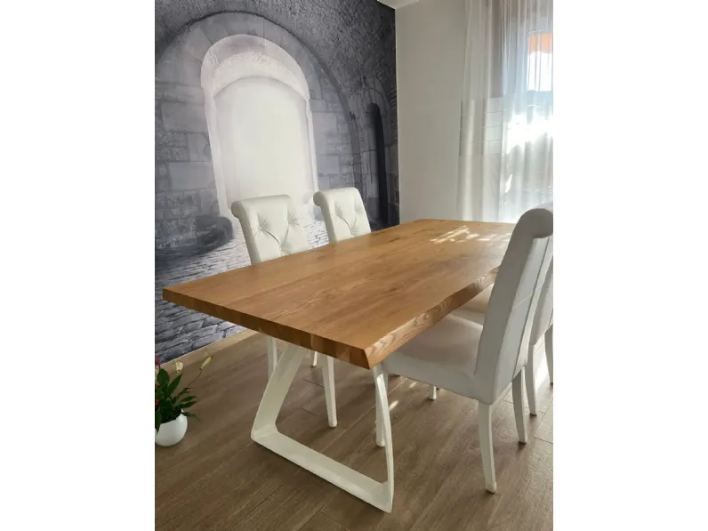 Tavolo rettangolare in legno Bridge di Stones in Offerta Outlet