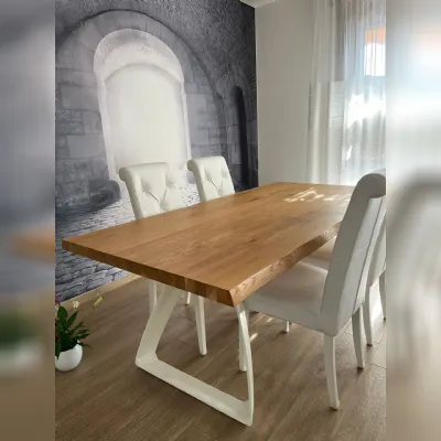 Tavolo rettangolare in legno Bridge di Stones in Offerta Outlet