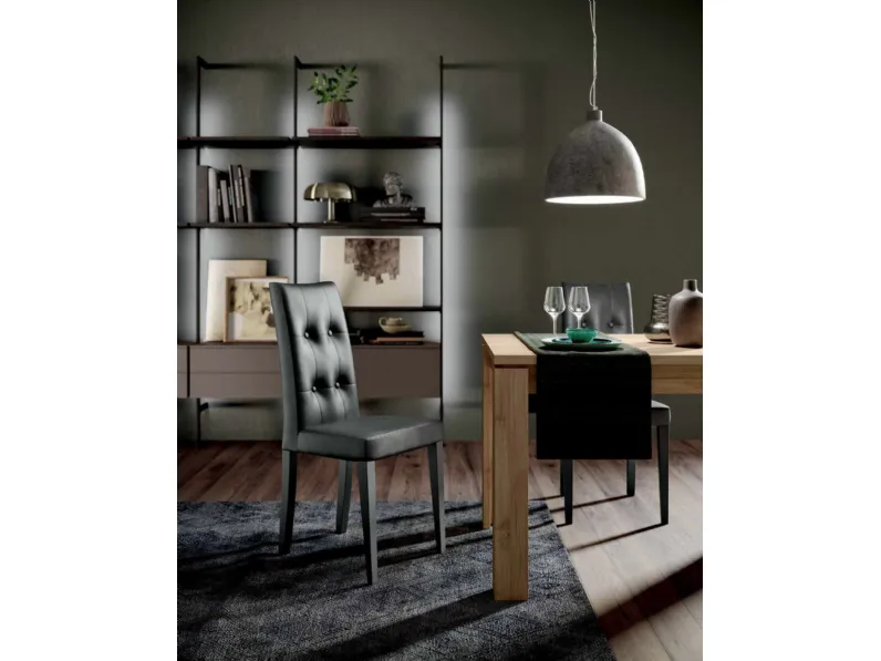 Tavolo rettangolare in legno City 160 Imab group in Offerta Outlet