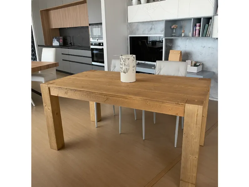 Tavolo rettangolare Country Artigianale scontato del 68%