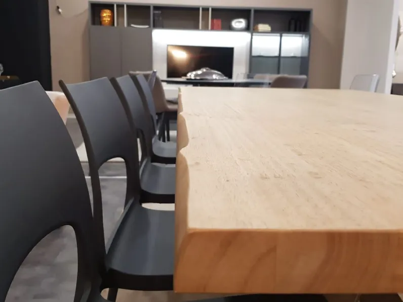 Tavolo rettangolare in legno Crossing Fgf mobili in Offerta Outlet
