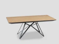 Tavolo rettangolare in legno Db006221 Dialma brown in Offerta Outlet