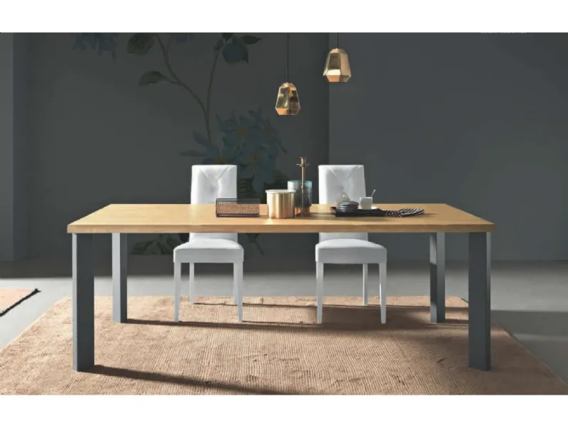 Tavolo rettangolare in legno Free Fgf in Offerta Outlet