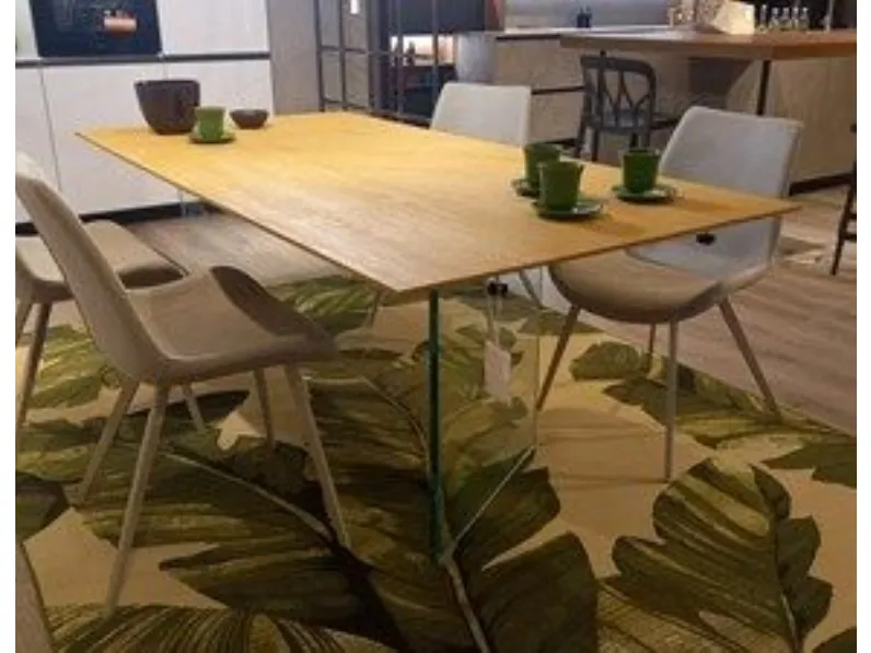 Tavolo rettangolare in legno Ghost Fgf mobili in Offerta Outlet