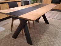 Tavolo rettangolare in legno Hong kong di Le fablier in Offerta Outlet
