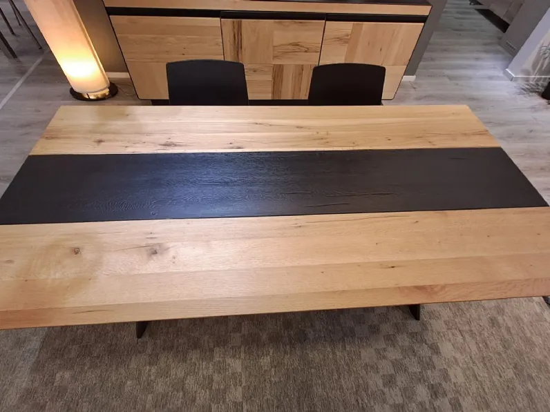Tavolo rettangolare in legno Hong kong di Le fablier in Offerta Outlet
