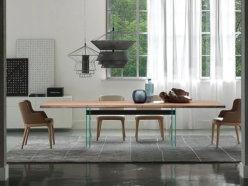 Tavolo rettangolare in legno Ikon di Cattelan italia in Offerta Outlet