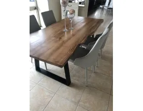 Tavolo in legno rettangolare Io Artigianale in offerta outlet