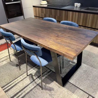 Tavolo rettangolare in legno Narciso di Fratelli mirandola in Offerta Outlet