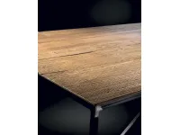 Tavolo rettangolare in legno Profilo Nature design in Offerta Outlet