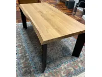 Tavolo rettangolare in legno Rovere di Artigianale in Offerta Outlet
