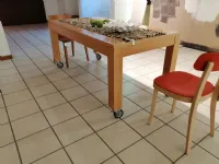 Tavolo rettangolare in legno Table Artigianale in Offerta Outlet