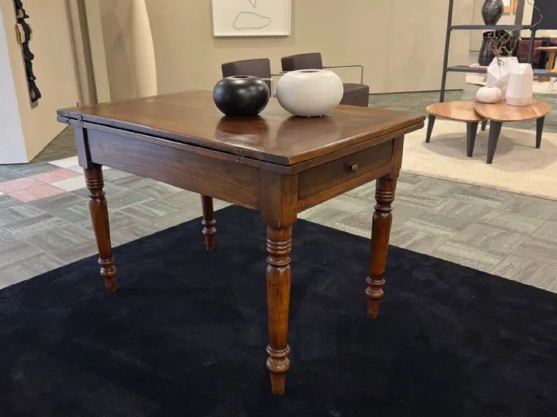 Tavolo rettangolare in legno Tavolo antico di Artigianale in Offerta Outlet