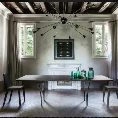 Tavolo in legno rettangolare Tavolo in legno noce americano gap250 bonaldo Bonaldo a prezzo ribassato