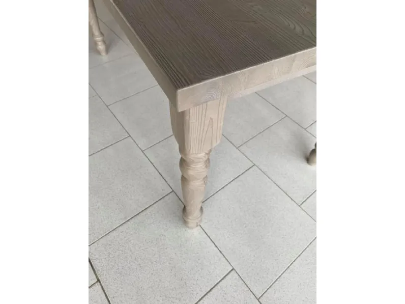 Tavolo rettangolare in legno Tavolo legno massiccio artigianale  italy  Md work in Offerta Outlet