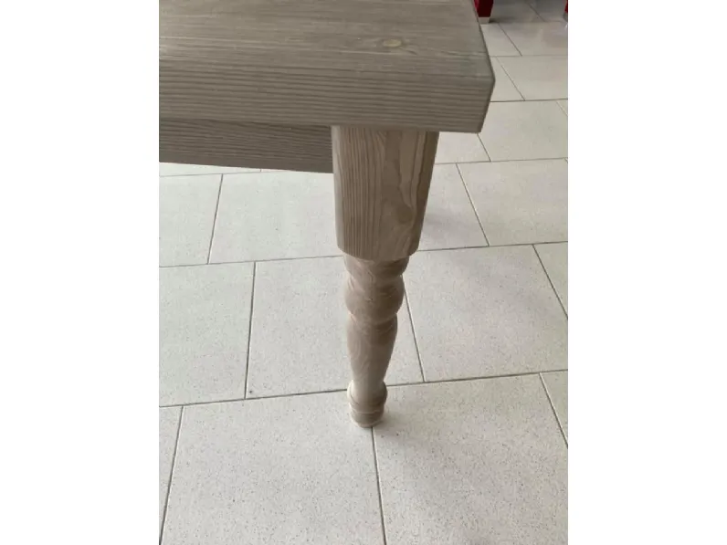 Tavolo rettangolare in legno Tavolo legno massiccio artigianale  italy  Md work in Offerta Outlet