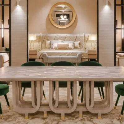 Tavolo rettangolare in legno Tavolo luxury design by giannella ventura di Md work in Offerta Outlet