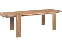 Tavolo rettangolare in legno Tavolo stone legno allungabile  Outlet etnico in Offerta Outlet