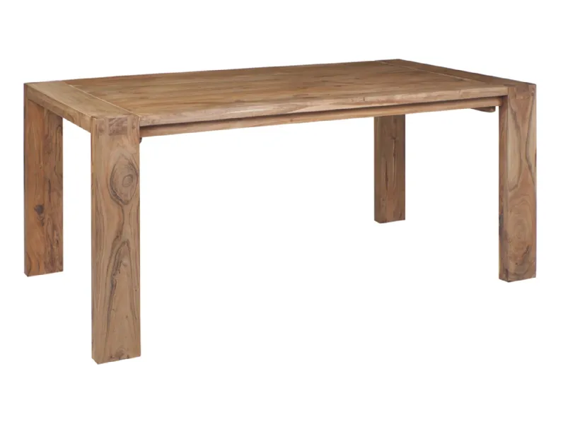 Tavolo rettangolare in legno Tavolo stone legno allungabile  Outlet etnico in Offerta Outlet