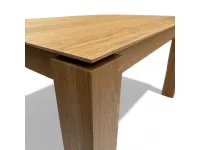 Tavolo Tiago Collezione esclusiva in legno Rettangolare allungabile scontato 52%