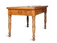 Tavolo rettangolare in legno Tornito Artigianale in Offerta Outlet