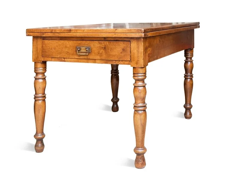 Tavolo rettangolare in legno Tornito Artigianale in Offerta Outlet