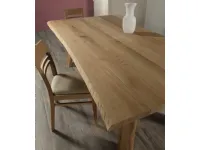 Tavolo rettangolare in legno Zagabria di Pizzolato in Offerta Outlet