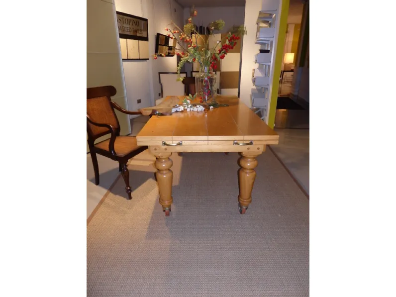 Tavolo rettangolare in legno Zic Artigianale in Offerta Outlet