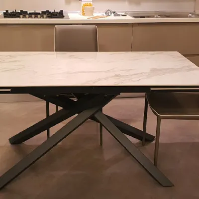 Tavolo rettangolare in marmo Mikado Artigianale in Offerta Outlet