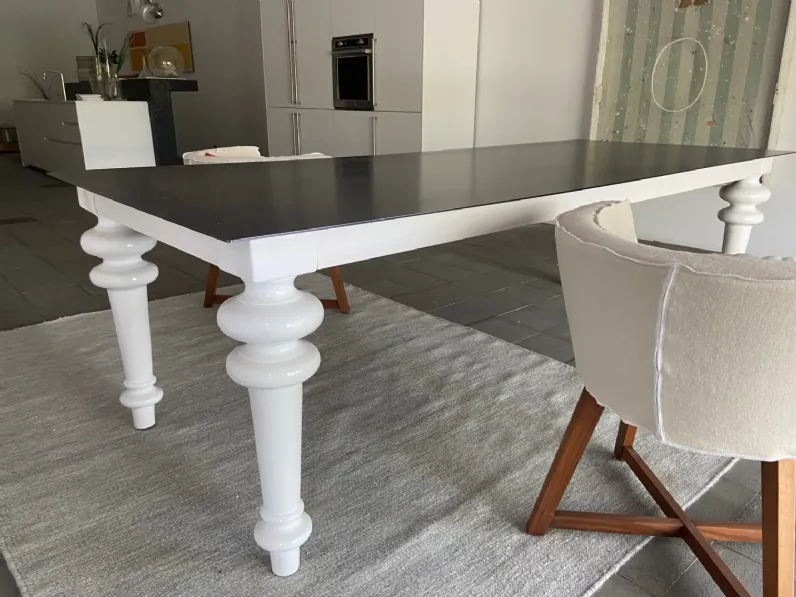 Tavolo rettangolare in metallo Tavolo gray di Gervasoni in Offerta Outlet 