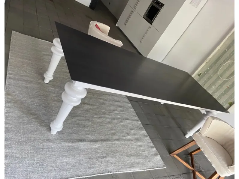 Tavolo in metallo rettangolare Tavolo gray Gervasoni in offerta outlet
