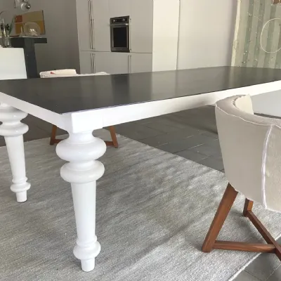 Tavolo rettangolare in metallo Tavolo gray di Gervasoni in Offerta Outlet 