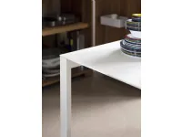 Tavolo rettangolare in metallo Thin-k alluminio Kristalia in Offerta Outlet