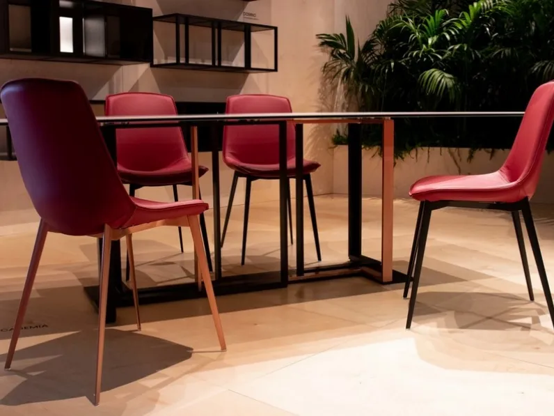 Tavolo rettangolare in vetro Accademia 200 Point house in Offerta Outlet