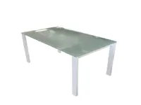 Tavolo rettangolare in vetro Alex Calligaris in Offerta Outlet