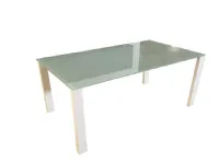 Tavolo rettangolare in vetro Alex Calligaris in Offerta Outlet