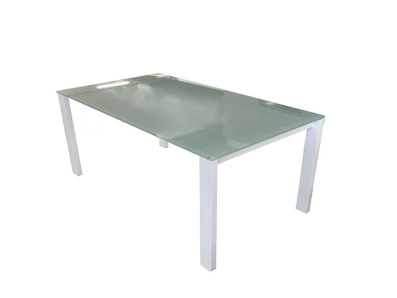 Tavolo rettangolare in vetro Alex Calligaris in Offerta Outlet