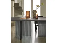 Tavolo rettangolare in vetro Big-wave Fiam in Offerta Outlet