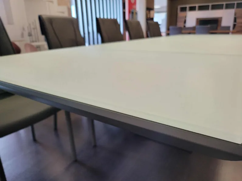 Tavolo in vetro rettangolare Diamante special Ozzio in offerta outlet