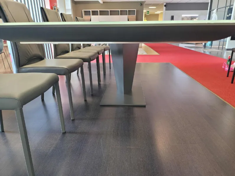 Tavolo in vetro rettangolare Diamante special Ozzio in offerta outlet