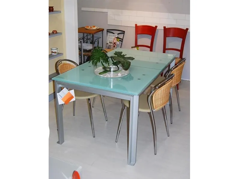 Tavolo in vetro rettangolare Tav01 Bontempi in offerta outlet