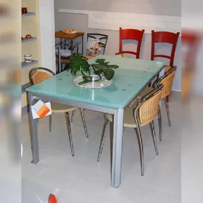 Tavolo rettangolare in vetro Tav01 Bontempi casa in Offerta Outlet