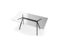 Tavolo in vetro rettangolare Tavolo baguette 90x180 piano in cristallo magis Magis in offerta outlet